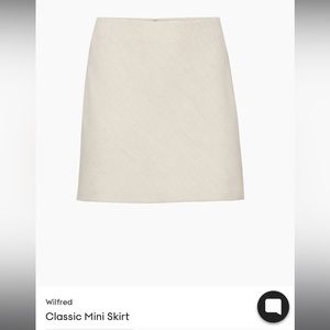 Classic Mini Skirt - Aritzia, color herring-birch, Wilfred line